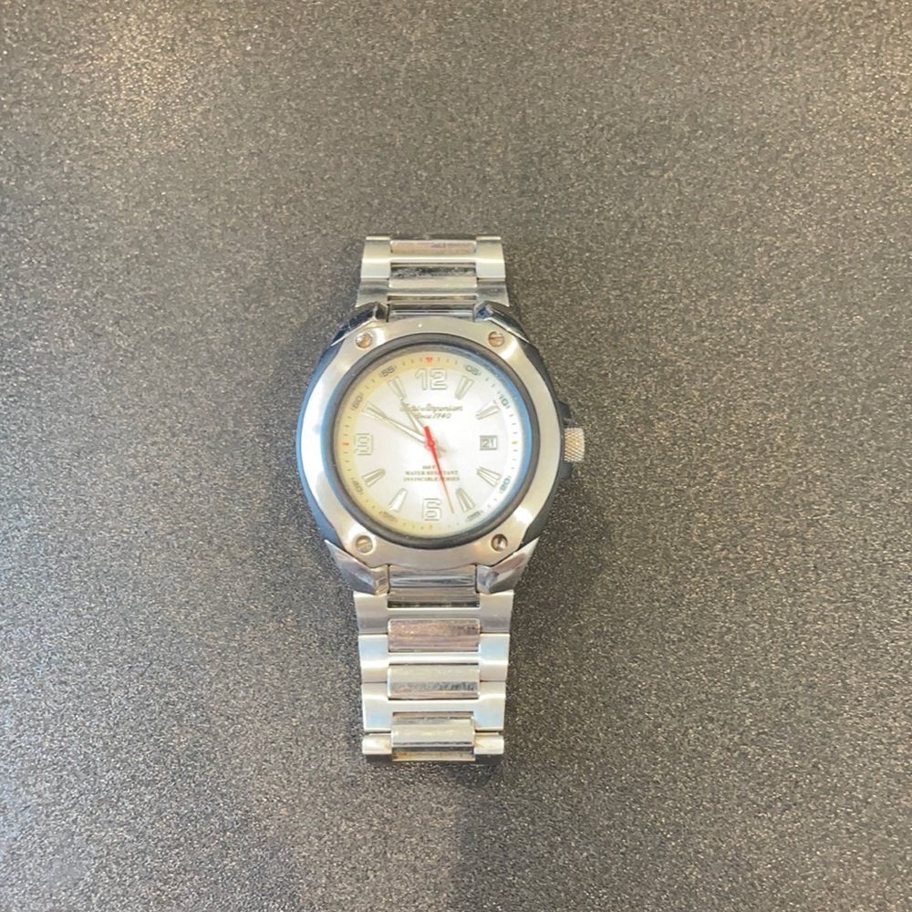 Jules Jurgensen stainless steel watch model 5004SS.